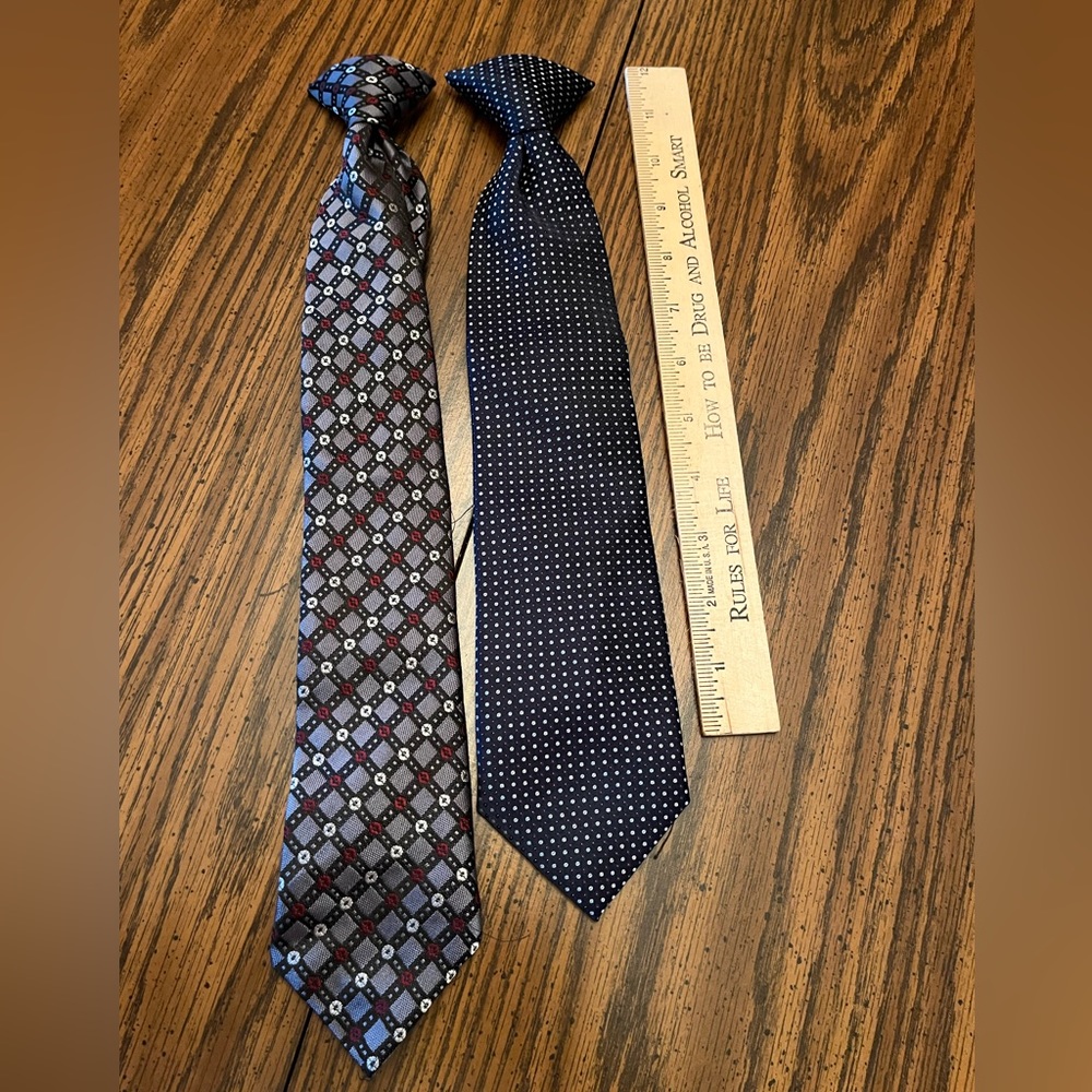 Lot of two children’s clip on ties. EUC